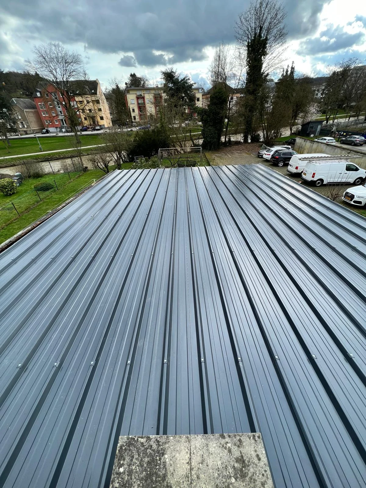 Toiture après des travaux de réfection d'étanchéité au Luxembourg
